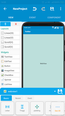 Membuat Aplikasi Webview Android Dengan Sketchware 3